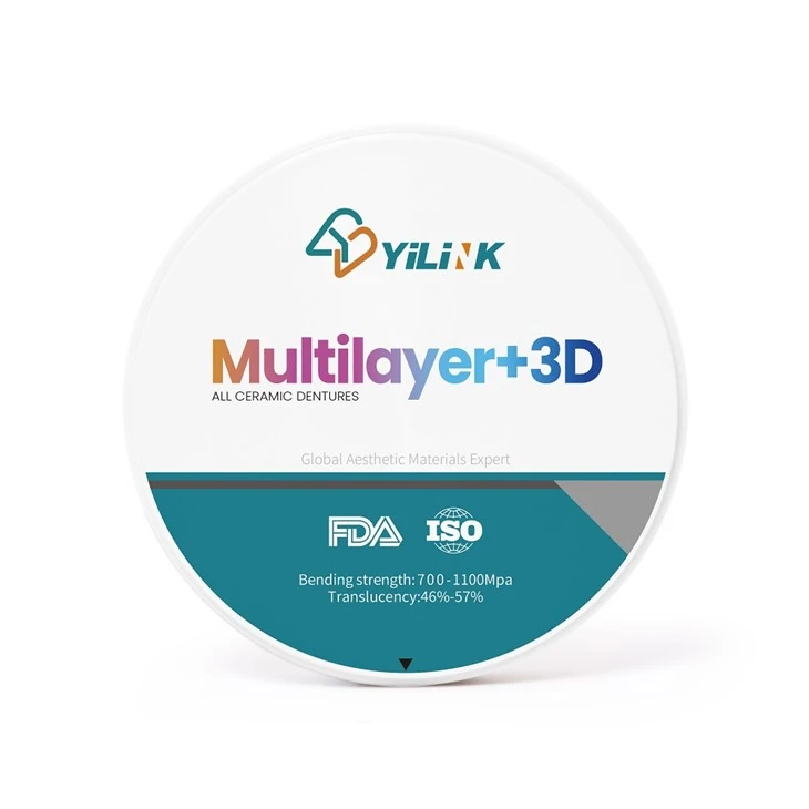 Bloque de circonio multicapa 3D